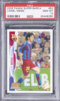 2005-06 Panini Super Barca #50 Lionel Messi - PSA GEM MT 10